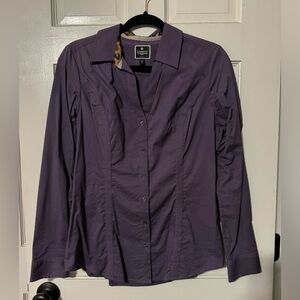 Express purple The Essential Shirt size M long sleeve button down